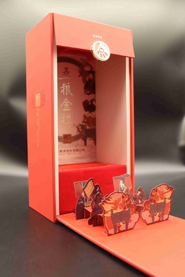 Rigid Paperboard Wine Packaging Box With Luxury Chinese Style Printing
