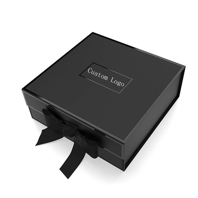 علبة هدايا ورقية صلبة فاخرة ، صندوق أسود قابل للطي 1200 ورقة سوداء أو بنية اللون