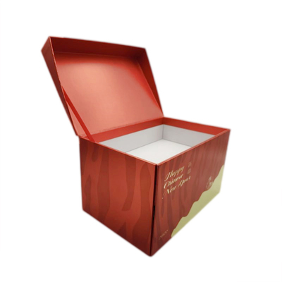 صندوق هدايا ورقي صلب متين ، صندوق هدايا من الورق المقوى 26.5 × 17 × 15.5 سم